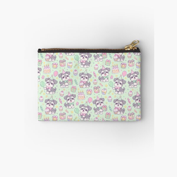 Item preview, Kawaii Birthday Schnauzer Puppy Pattern designed and sold by Soft Berry Studio.