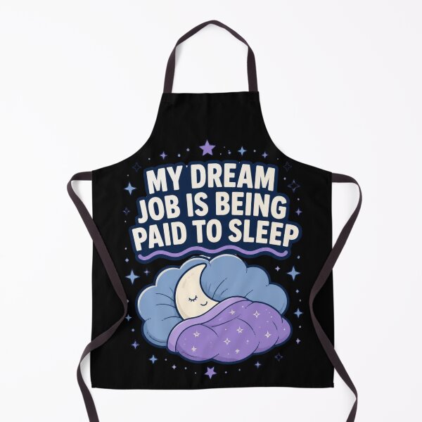 Item preview, My Dream Job Is Being Paid to Sleep T-Shirt – Funny Sleepy Moon Design 3 designed and sold by GoGreenlove.