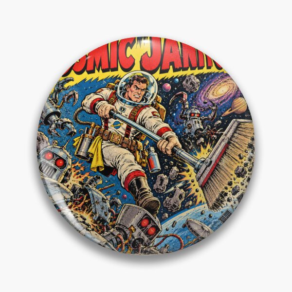 Item preview, The Cosmic Janitor Vintage Sci Fi Comic designed and sold by PICARDDIGITAL.