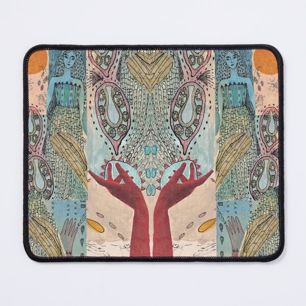Item preview, Red gloves, collage drawing designed and sold by VoilaNoir.