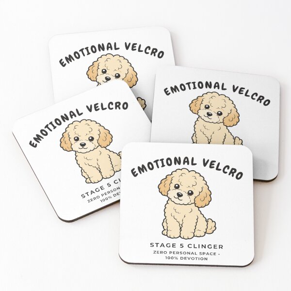 Item preview, Emotional Velcro Stage 5 Clinger Funny Maltipoo Doodle Retro Dog Art designed and sold by wildsilencee.