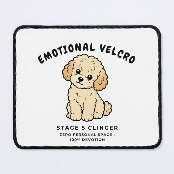 Item preview, Emotional Velcro Stage 5 Clinger Funny Maltipoo Doodle Retro Dog Art designed and sold by wildsilencee.