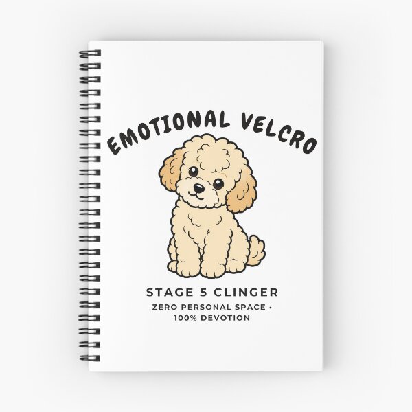 Item preview, Emotional Velcro Stage 5 Clinger Funny Maltipoo Doodle Retro Dog Art designed and sold by wildsilencee.