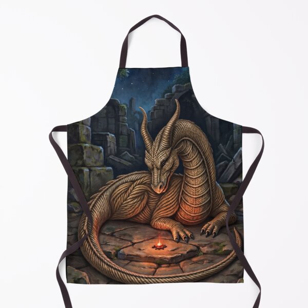 Item preview, Horned Dragon Guarding the Last Ember designed and sold by JUTElCONIC.