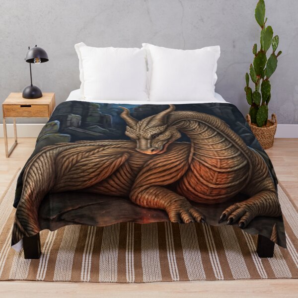 Item preview, Horned Dragon Guarding the Last Ember designed and sold by JUTElCONIC.
