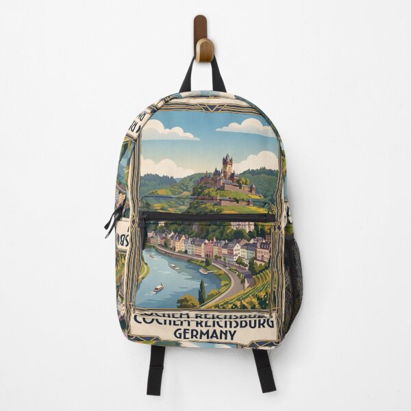 Item preview, Cochem Germany Vintage Travel Poster – Reichsburg Castle Moselle River Romantic Valley designed and sold by Bomax121.