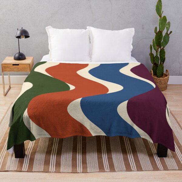 Item preview, Tide Column – Modern Abstract Wave Shower Curtain designed and sold by astersgraphics.