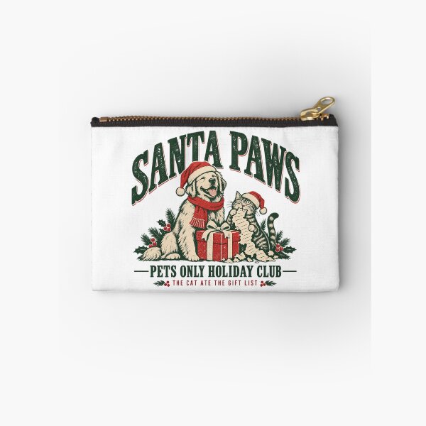 Item preview, Santa Paws Pets Only Holiday Club Cute Dog And Cat Festive Humor designed and sold by zzz888.