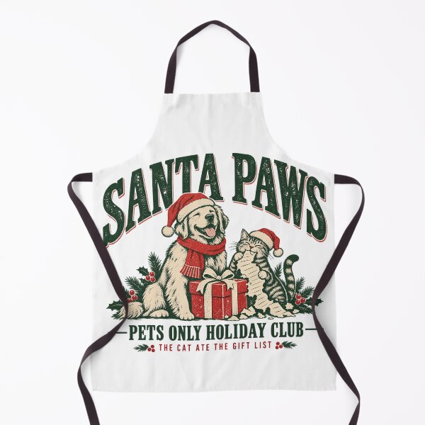 Item preview, Santa Paws Pets Only Holiday Club Cute Dog And Cat Festive Humor designed and sold by zzz888.