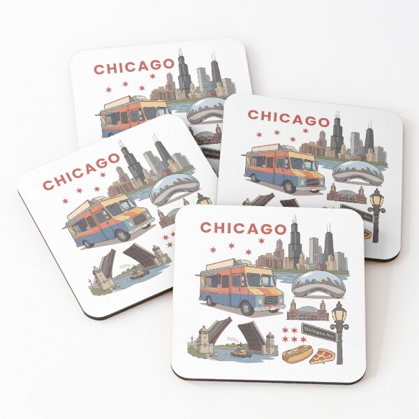 Item preview, Chicago Illinois Souvenir Men Skyline Chicago designed and sold by DSWShirts.