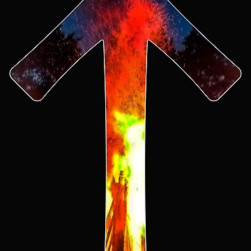 Artwork thumbnail, Tiwaz Rune Bonfire by Faust-ART Design
