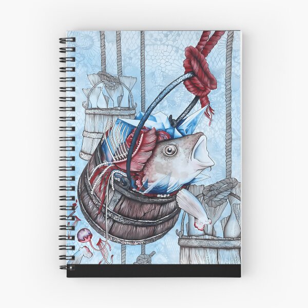 Item preview, Macabre Fisherman Barrel Catch Painting designed and sold by EmmaLvCreations.