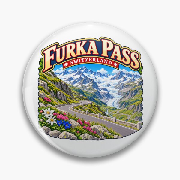 Item preview, Furka Pass, Switzerland - Alpine Mountain Road designed and sold by Myra365Art.