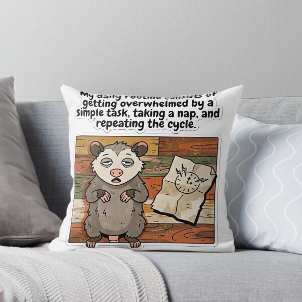 Item preview, My daily routine consists of getting overwhelmed by a simple task, taking a nap, and repeating the cycle. designed and sold by jrzvibe.