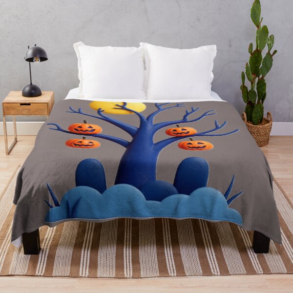 Item preview, halloween pumpkin tree colorful geometric halloween abstract design designed and sold by SmashingDeals.
