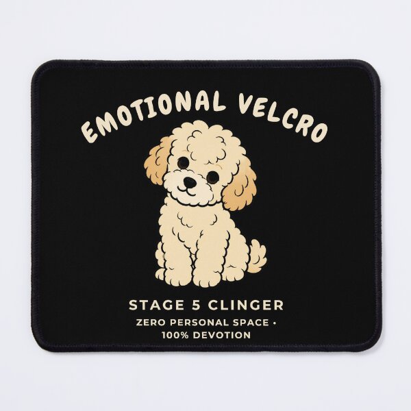 Item preview, Emotional Velcro Stage 5 Clinger Funny Maltipoo Doodle Retro Dog Art designed and sold by wildsilencee.