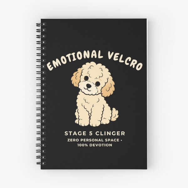 Item preview, Emotional Velcro Stage 5 Clinger Funny Maltipoo Doodle Retro Dog Art designed and sold by wildsilencee.