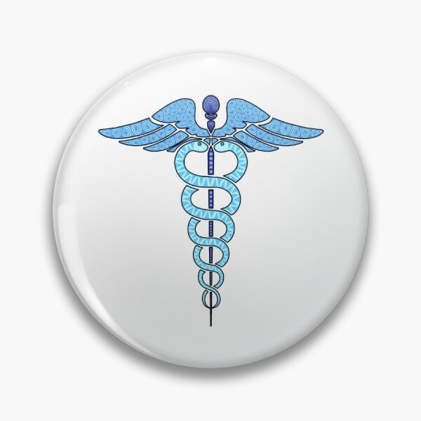 Item preview, Caduceus Medical Symbol Zentangle Art designed and sold by FioreDiCiliegio.