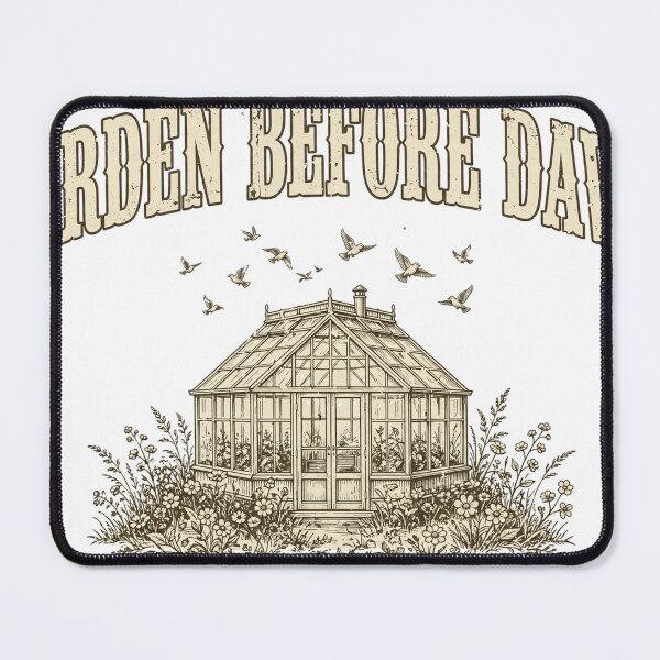 Item preview, Garden Before Dawn T-Shirt – Vintage Greenhouse Morning Flower Tee designed and sold by Worn and Witty.