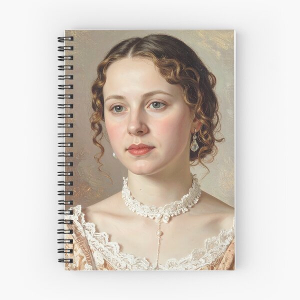 Item preview, Vintage Classical Woman Oil Painting Portrait designed and sold by BetweenForms.