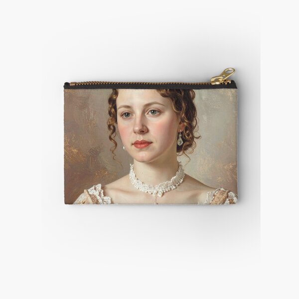 Item preview, Vintage Classical Woman Oil Painting Portrait designed and sold by BetweenForms.