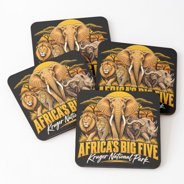 Item preview, Africa's Big Five Kruger National Park Safari Wildlife Adventure T-Shirt designed and sold by Trendably.