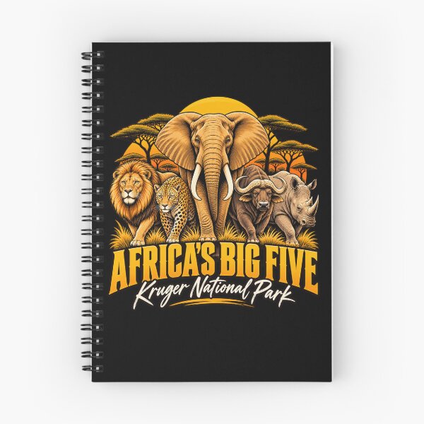 Item preview, Africa's Big Five Kruger National Park Safari Wildlife Adventure T-Shirt designed and sold by Trendably.
