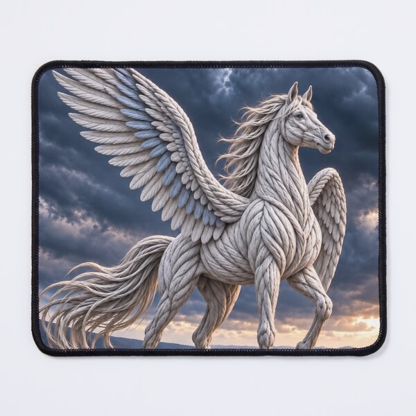 Item preview, White Pegasus on a Mountain Ridge designed and sold by JUTElCONIC.