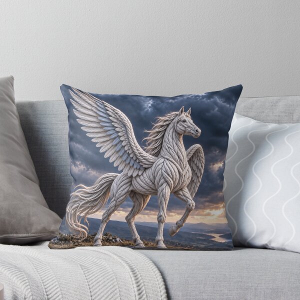 Item preview, White Pegasus on a Mountain Ridge designed and sold by JUTElCONIC.
