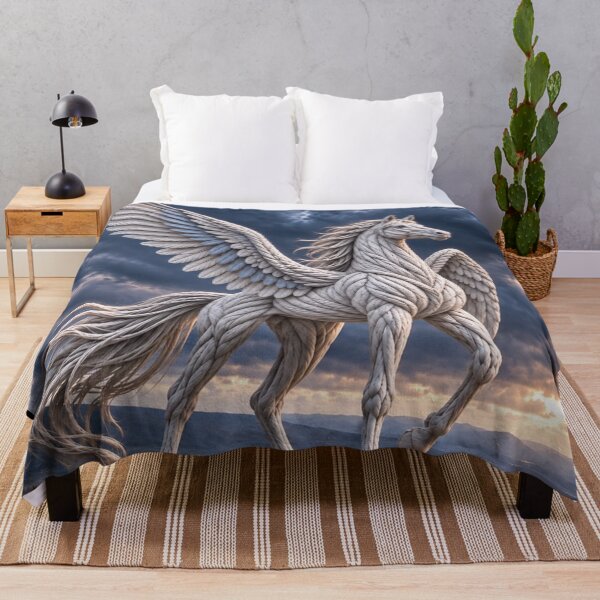 Item preview, White Pegasus on a Mountain Ridge designed and sold by JUTElCONIC.