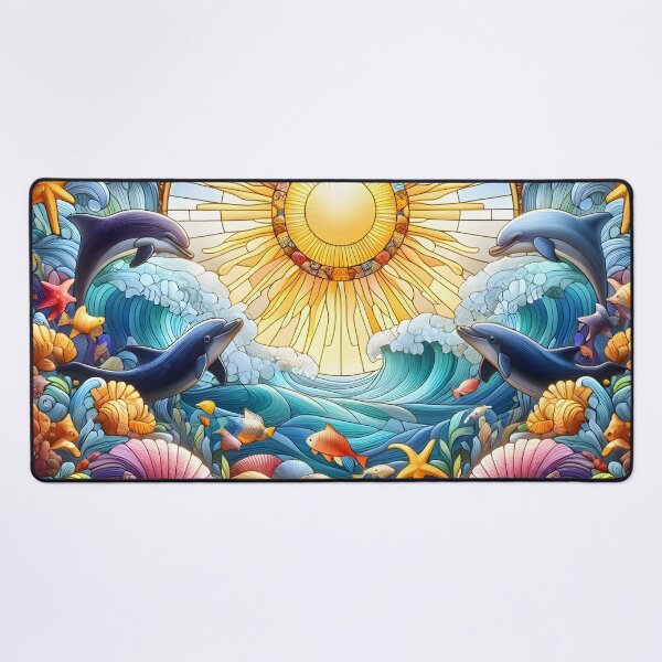 Item preview, Stained Glass Ocean Art designed and sold by Sybille-Yates.