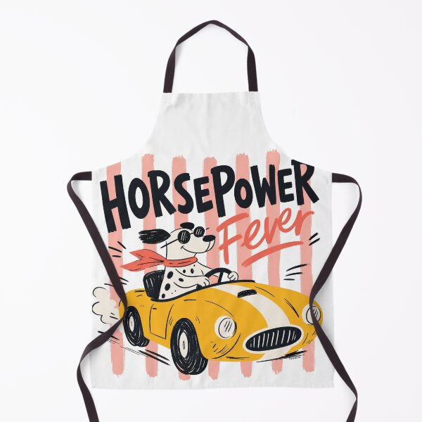 Item preview, Horsepower Fever - Funny Dog Driving Classic Sports Car designed and sold by Automotive Art by Greg.