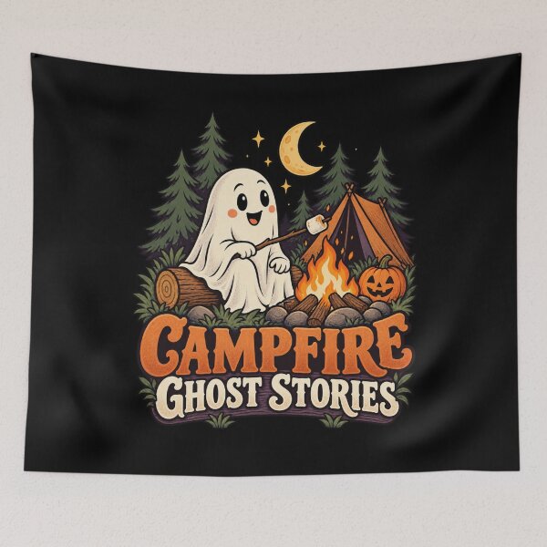 Item preview, Campfire Ghost Stories - Halloween Camping design designed and sold by Good Mood Foundry.