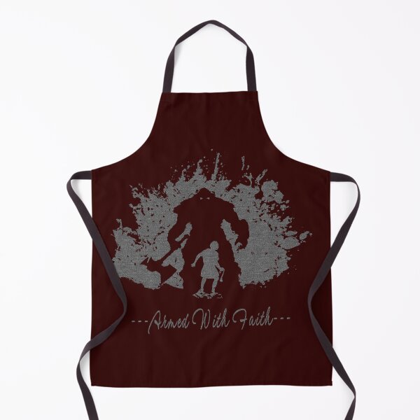 Item preview, David vs Goliath – Faith Over Fear | Armed with Faith | Christian Grunge silhouette Art | Grey black designed and sold by ZechJohnRB.