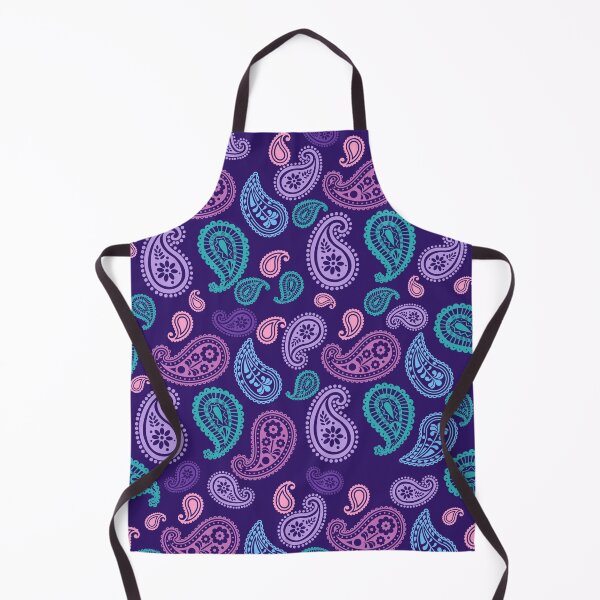 Item preview, Retro Purple Paisley Pattern – Pink Turquoise & Lilac Boho Floral designed and sold by BigfeetLittlepaws.