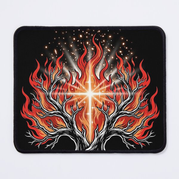 Item preview, Flaming Cross Trees Art designed and sold by Gangster-Design.