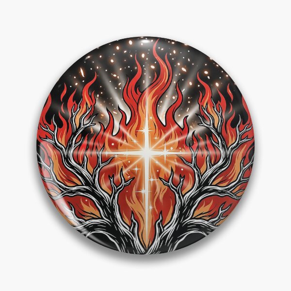 Item preview, Flaming Cross Trees Art designed and sold by Gangster-Design.