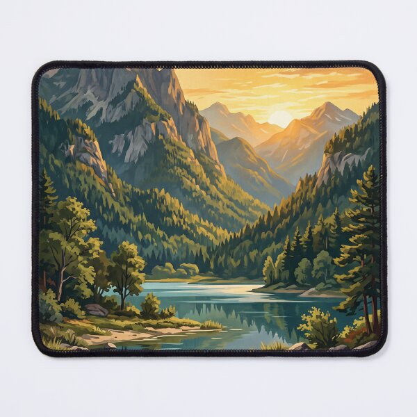 Item preview, Abruzzo Italy Vintage Travel Poster – National Park Apennine Mountains Lake Barrea Wild Nature designed and sold by Bomax121.