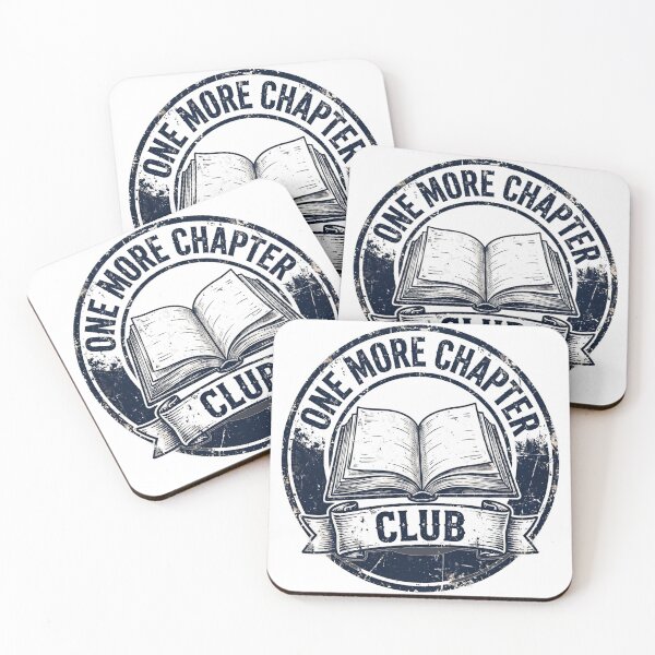 Item preview, One More Chapter Club Shirt - Funny Book Lover Badge Tee designed and sold by KERK Art and Design.
