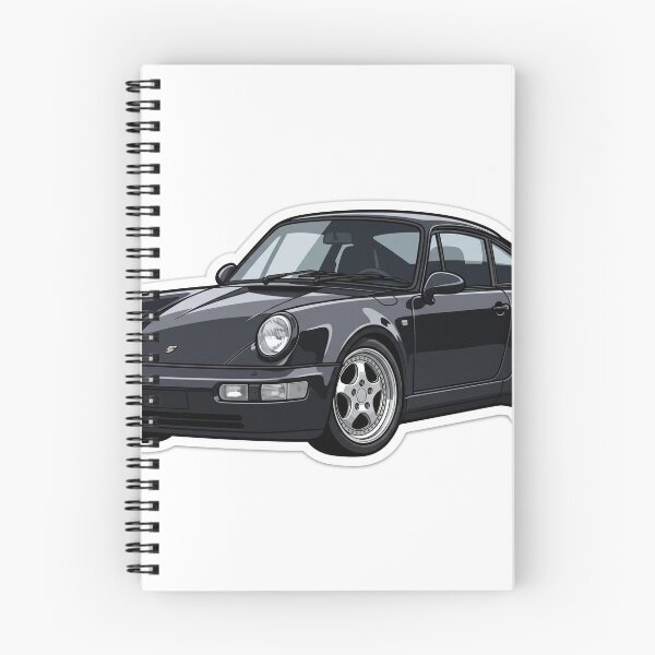 Aperçu de l'œuvre Autocollant Porsche 911 Turbo 3.6 964 de 1993, supercar classique créée et vendue par Fixnovaguide.