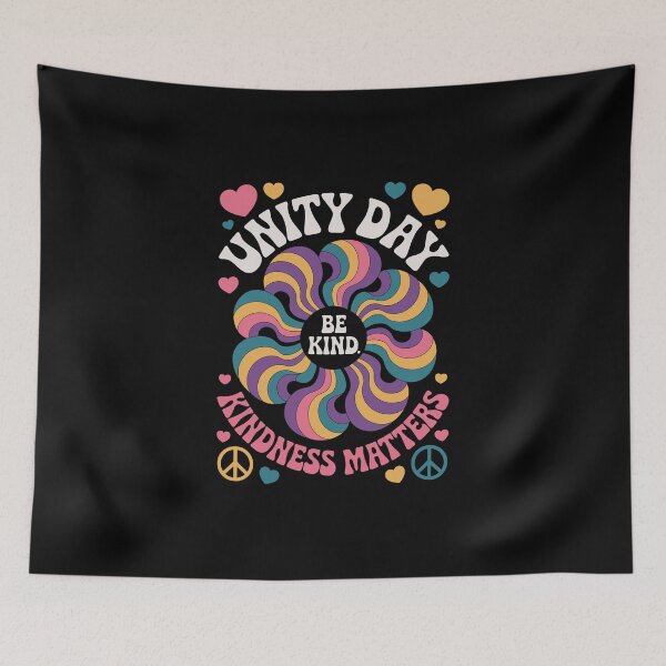 Item preview,  Unity Day Kindness Matters – Groovy Retro Flower Teacher Art designed and sold by jkrphoto.