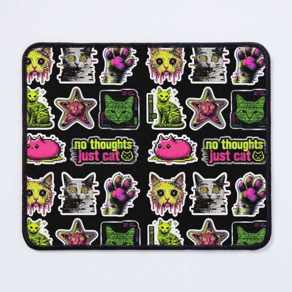 Item preview, Trippy Cyber Glitch Cat Pack designed and sold by creativerooney.