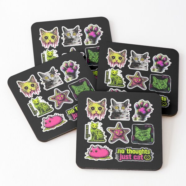 Item preview, Trippy Cyber Glitch Cat Pack designed and sold by creativerooney.