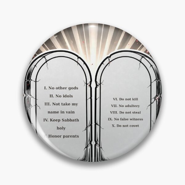 Item preview, Ten Commandments Stone Tablets Art designed and sold by Gangster-Design.