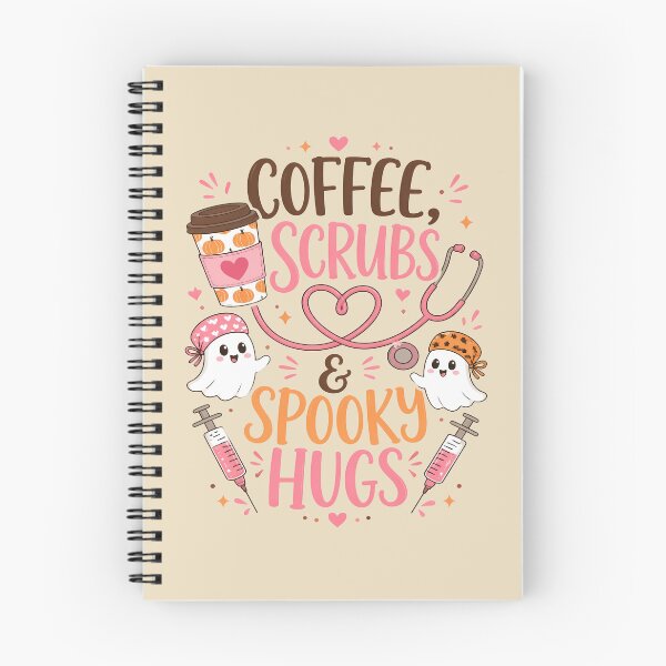 Item preview, Spooky Nurse Coffee – Cute Halloween Ghosts & Scrubs designed and sold by Art-Arcade6.