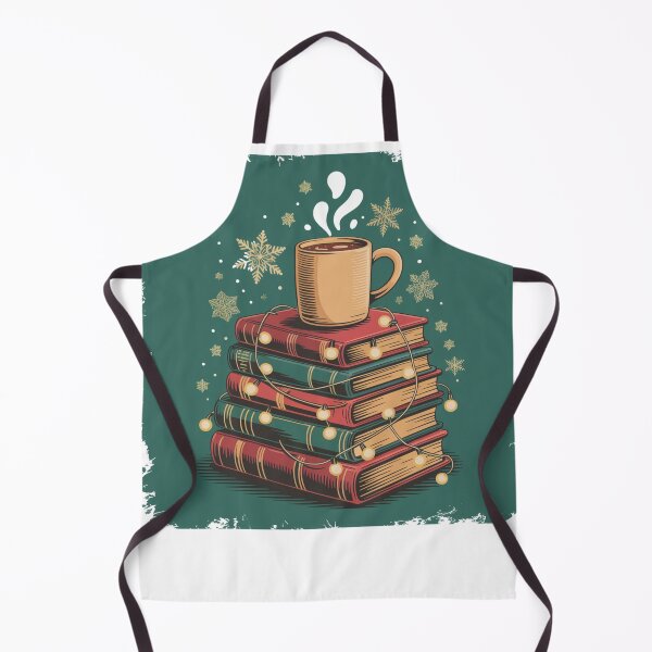 Item preview, cozy hot cocoa and winter books illustration evergreen holiday glow designed and sold by DariaOltes.