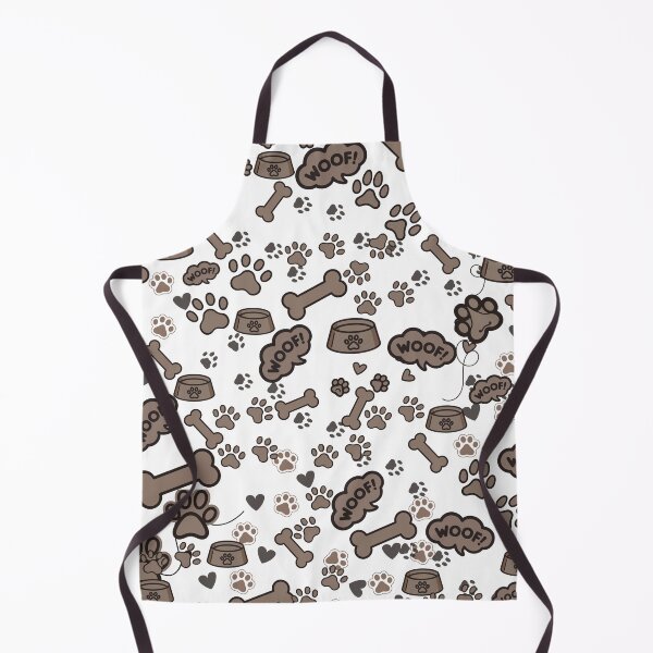 Item preview, Cute Puppy Dog Paw Bone Doodle Neutral Seamless Pattern designed and sold by wildsilencee.