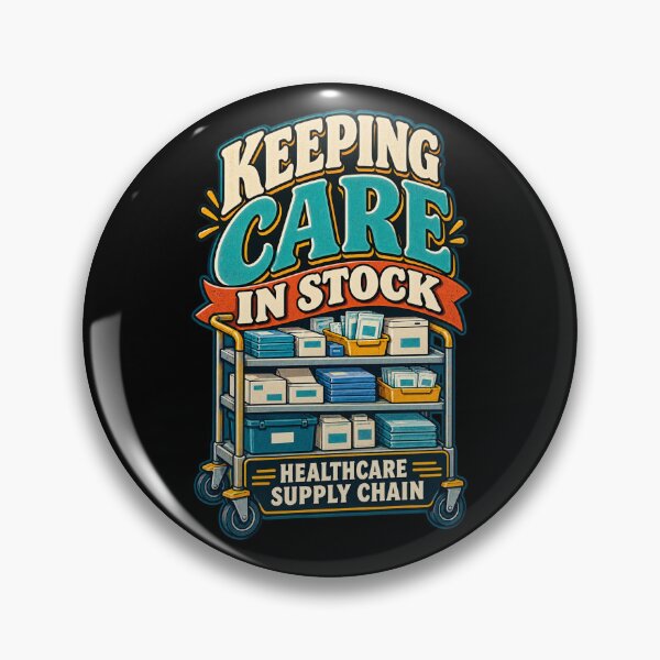 Item preview, Keeping Care In Stock Healthcare Supply Chain designed and sold by MOTIFOLK.
