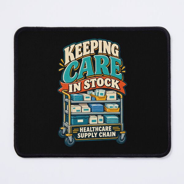 Item preview, Keeping Care In Stock Healthcare Supply Chain designed and sold by MOTIFOLK.