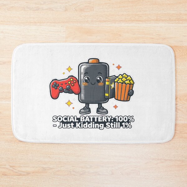 Item preview, funny Introvert Battery T-Shirt Sarcastic Social Battery Tee designed and sold by Tininai.